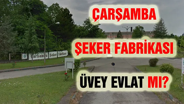 ÇARŞAMBA ŞEKER FABRİKASI ÜVEY EVLAT MI?