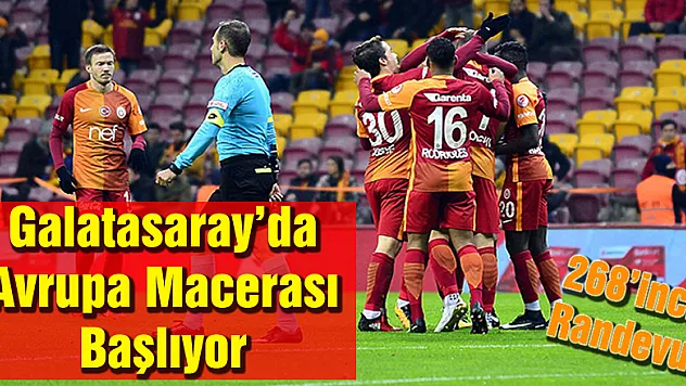 Galatasaray'da Avrupa mecerası başlıyor