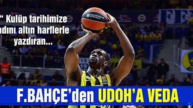 Fenerbahçe'den Udoh'a teşekkür