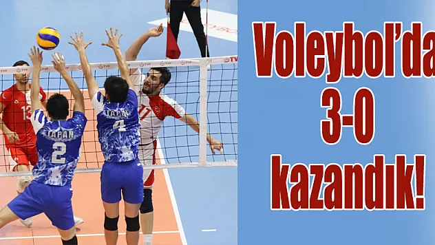 Voleybol'da 3-0 kazandık!