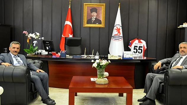 Vali Osman Kaymak'tan Rektör Bilgiç'e iadeiziyaret