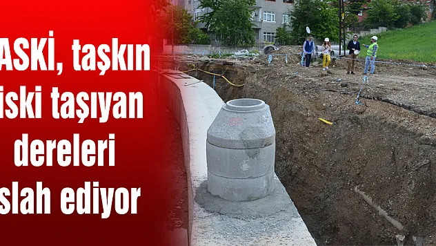 SASKİ, taşkın riski taşıyan dereleri ıslah ediyor