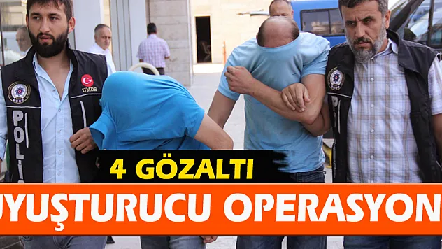 Samsun'da uyuşturucu operasyonu: 4 gözaltı