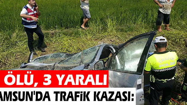 Samsun'da trafik kazası: 2 ölü, 3 yaralı
