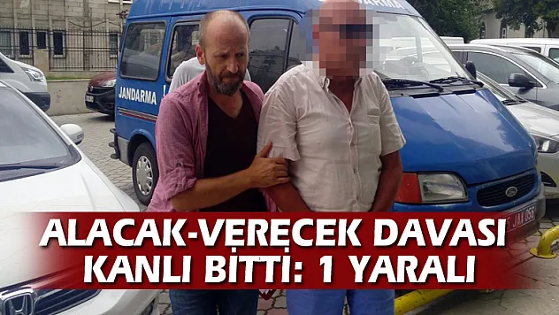 Alacak-verecek davası kanlı bitti: 1 yaralı
