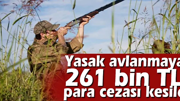 Yasak avlanmaya 261 bin TL para cezası kesildi