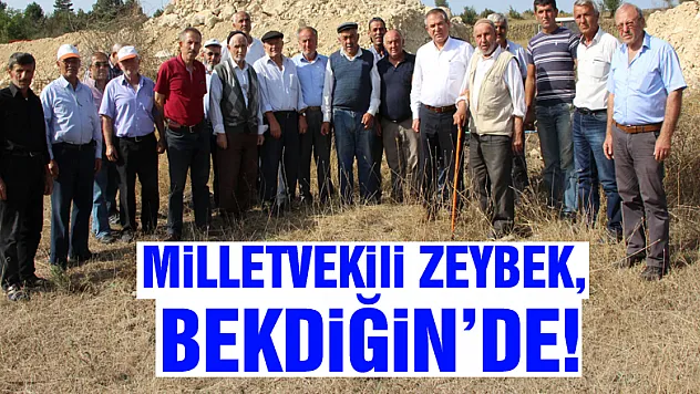 Milletvekili Zeybek, Bekdiğin'de!