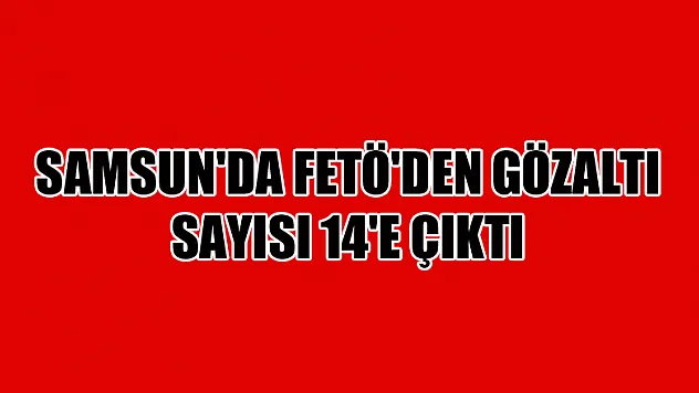 Samsun'da FETÖ'den gözaltı sayısı 14'e çıktı
