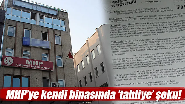MHP'ye kendi binasında 'tahliye' şoku!