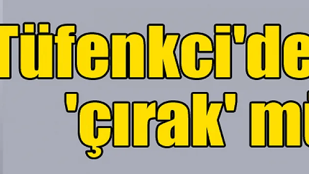 Tüfenkci'den esnafa 'çırak' müjdesi