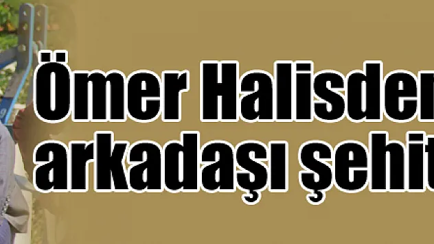 Ömer Halisdemir'in silah arkadaşı şehit oldu 