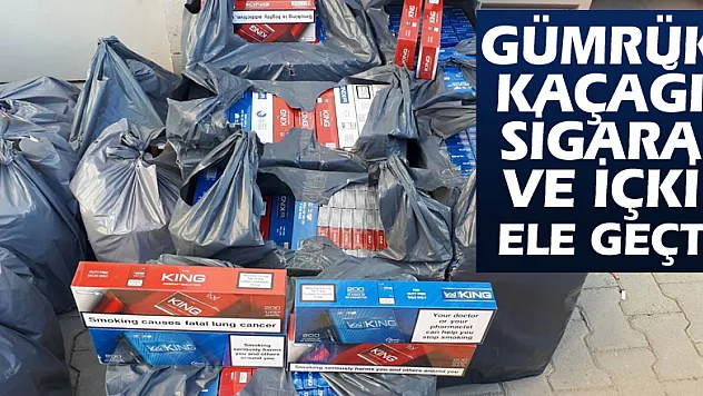 Samsun'da gümrük kaçağı sigara ve içki ele geçti