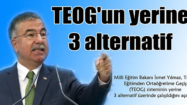 TEOG'un yerine 3 alternatif