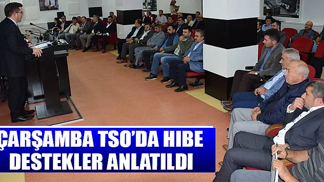 Çarşamba TSO'da hibe destekler anlatıldı