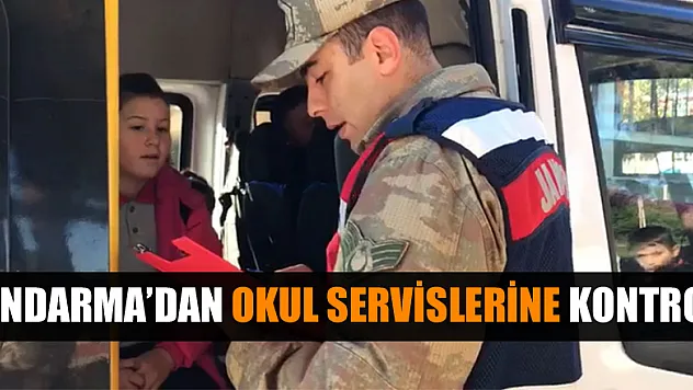 Jandarma'dan okul servislerine kontrol