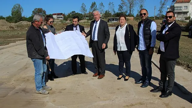 Alaçam'a modern güreş alanı 