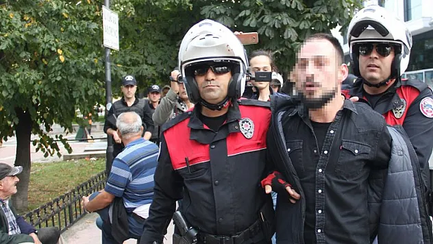 Park polisi uygulamasında hareketli anlar