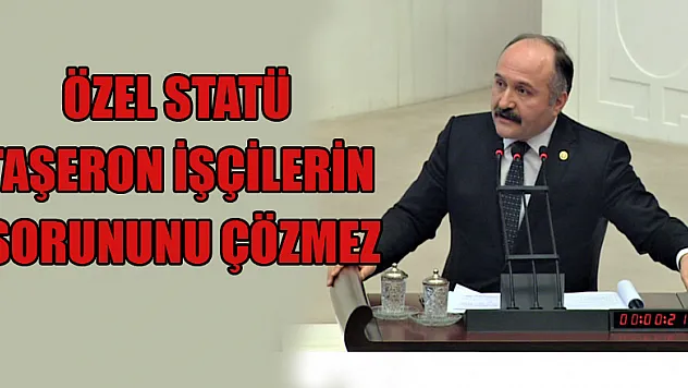 ÖZEL STATÜ TAŞERON İŞÇİLERİN SORUNUNU ÇÖZMEZ