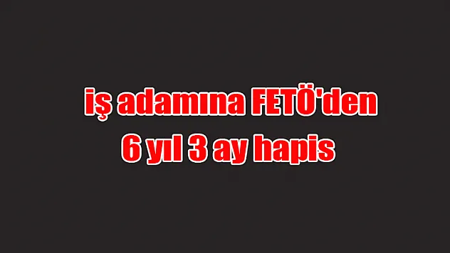 Samsun'da iş adamına FETÖ'den 6 yıl 3 ay hapis 