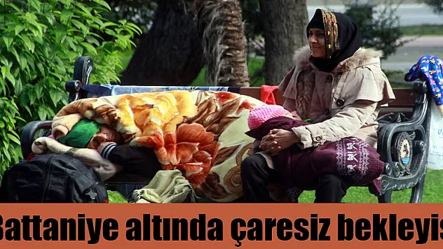 Battaniye altında çaresiz bekleyiş 