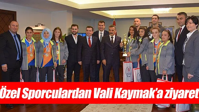 Özel Sporculardan Vali Kaymak'a ziyaret