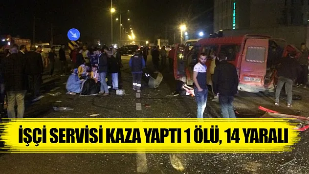 Çarşamba'da işçi servisi kaza yaptı: 1 ölü, 14 yaralı