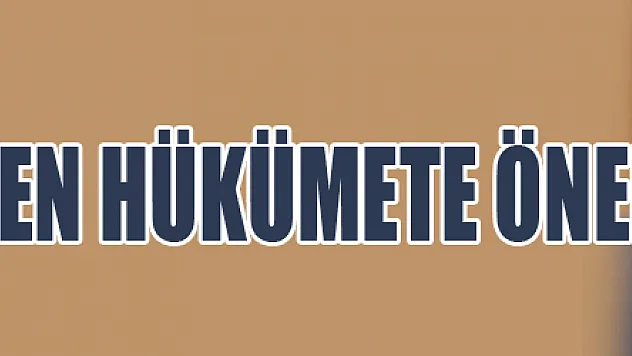 CHP'li Tekin'den Hükümete öneri