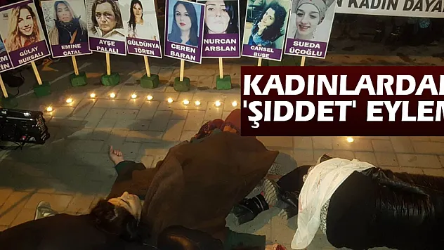 Kadınlardan 'şiddet' eylemi