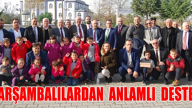 ÇARŞAMBALILARDAN  ANLAMLI  DESTEK