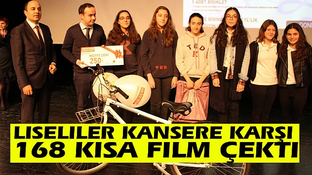 Liseliler kansere karşı 168 kısa film çekti