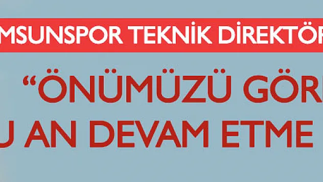  'Önümüzü göremiyoruz, şu an devam etme kararı aldık'