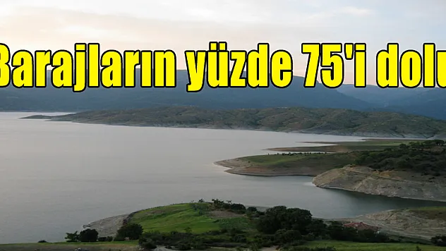 Samsun'da barajların yüzde 75'i dolu 