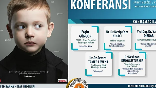 Samsun'da 'Otizm Konferansı' yapılacak
