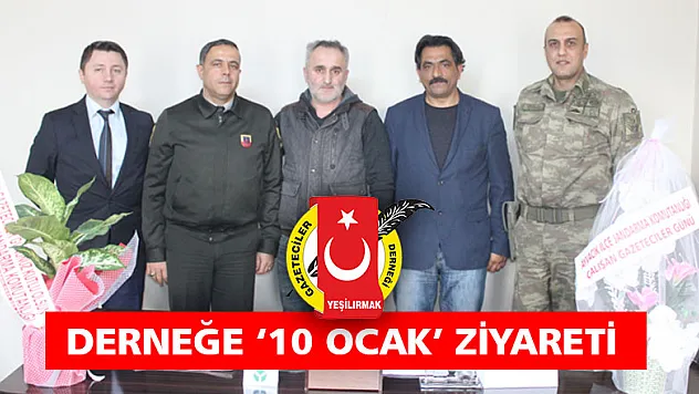 Derneğe '10 Ocak' ziyareti