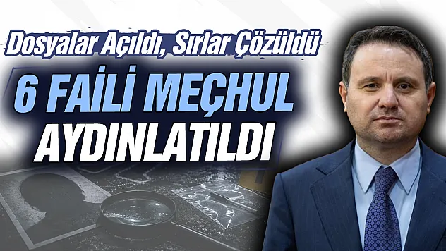 6 faili meçhul cinayet daha aydınlatıldı