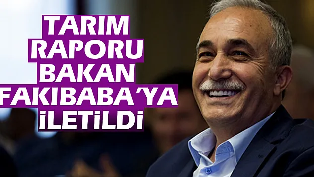 Tarım raporu Bakan Fakıbaba'ya iletildi