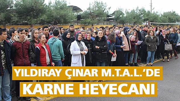 Yıldıray Çınar M.T.A.L.'de karne heyecanı