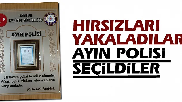 Hırsızları yakaladılar, ayın polisi seçildiler