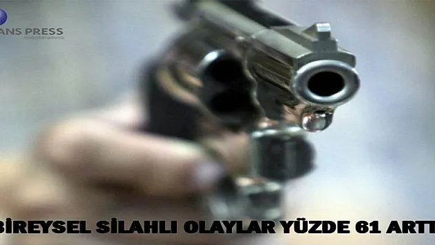 BİREYSEL SİLAHLI OLAYLAR YÜZDE 61 ARTTI