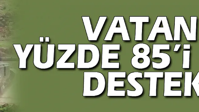 Vatandaşın yüzde 85'i harekâtı destekliyor