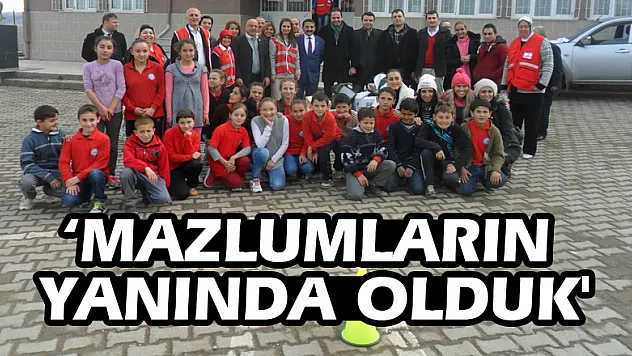 'MAZLUMLARIN YANINDA OLDUK'