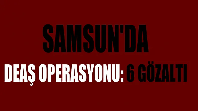 Samsun'da DEAŞ operasyonu: 6 gözaltı