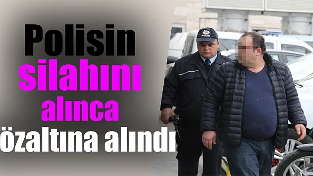 Polisin tuvalette unuttuğu silahı alınca gözaltına alındı