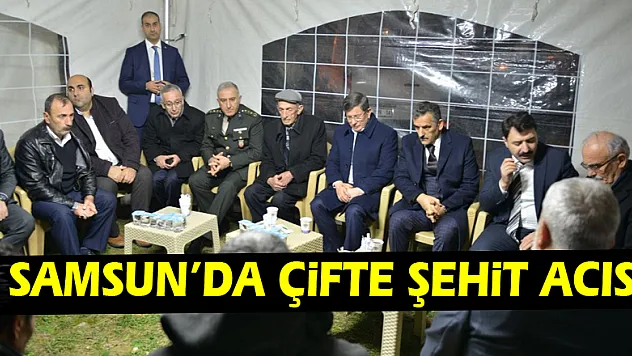 Samsun'da çifte şehit acısı