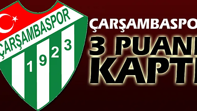 Çarşambaspor 3 puanı kaptı