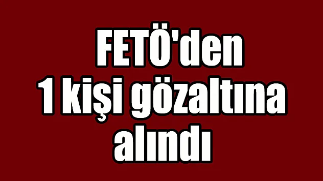 Samsun'da FETÖ'den 1 kişi gözaltına alındı