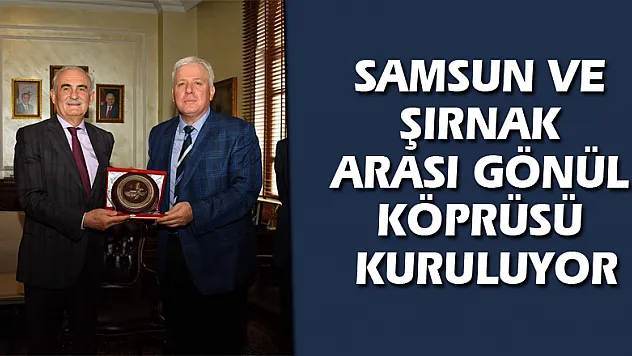 Samsun ve Şırnak arası gönül köprüsü kuruluyor