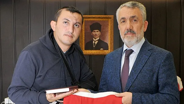 AFRİN GAZİSİ REKTÖR BİLGİÇ'LE BİR ARAYA GELDİ