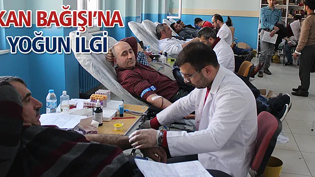 Kan Bağışı kampanyasına yoğun ilgi