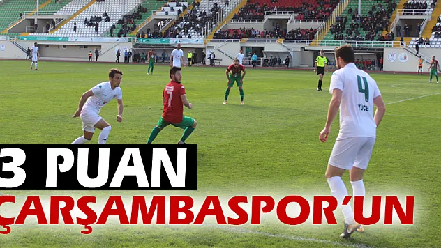 3 PUAN ÇARŞAMBASPOR'UN